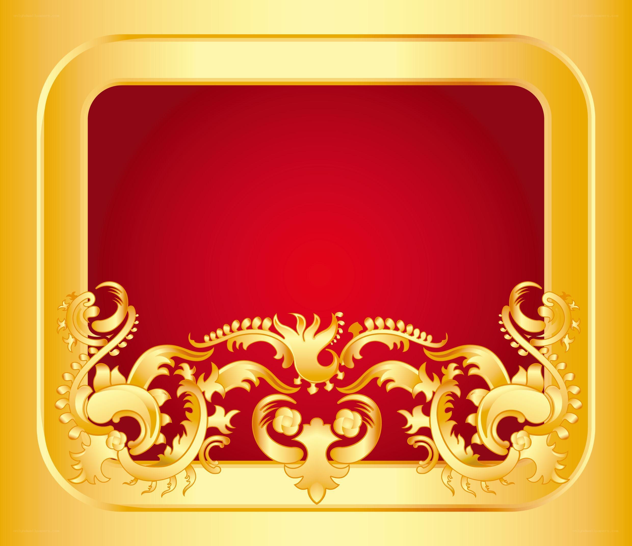 golden ornate frame design