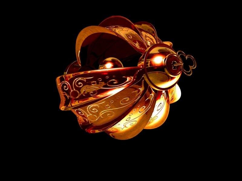 Golden Ornate Object — Gold