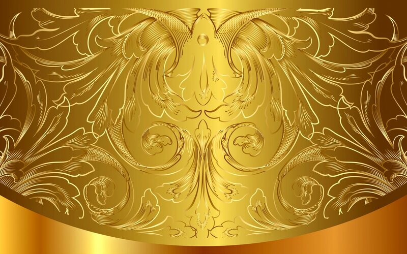Golden Ornate Pattern — Gold, Luxurious