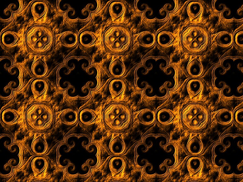 Golden Ornate Pattern — Gold