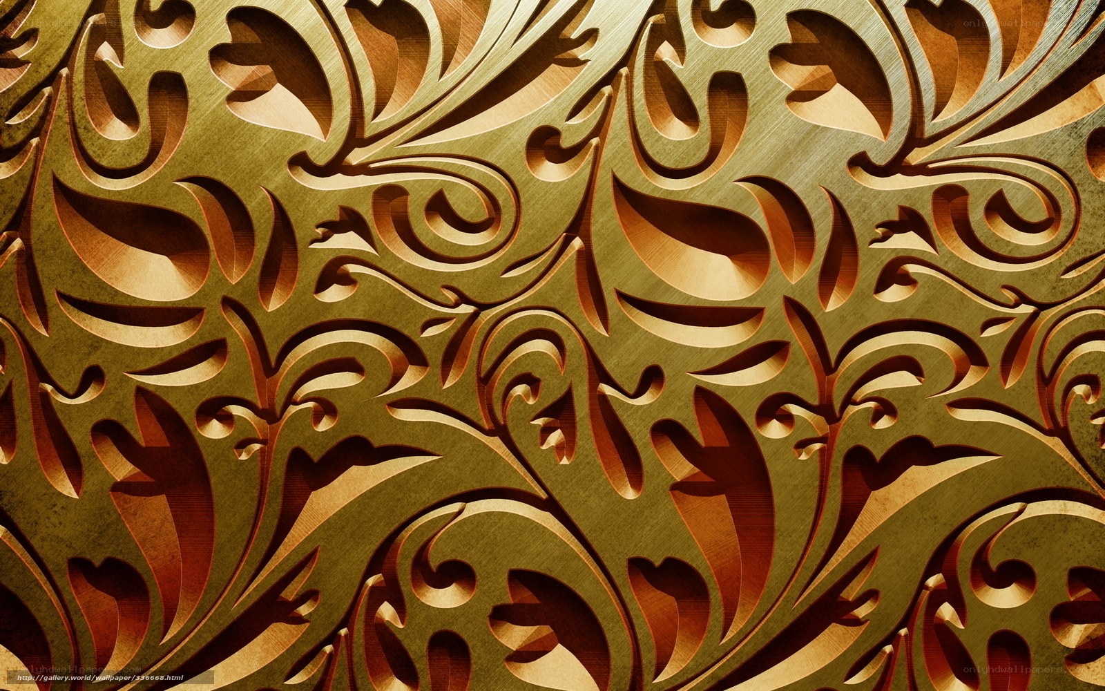 golden ornate pattern