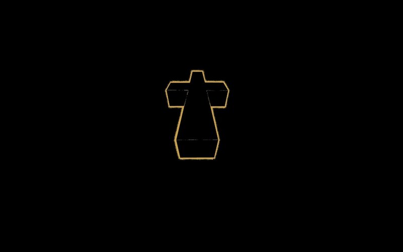 golden outline of a robe