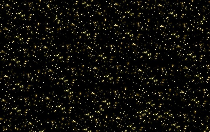 Golden Particles on Black