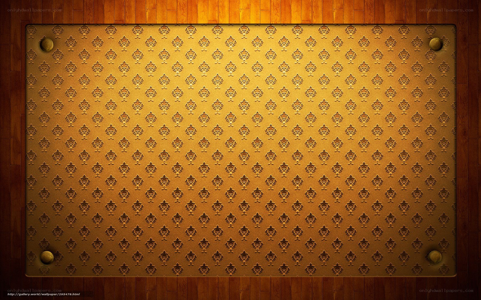 golden patterned wall panel