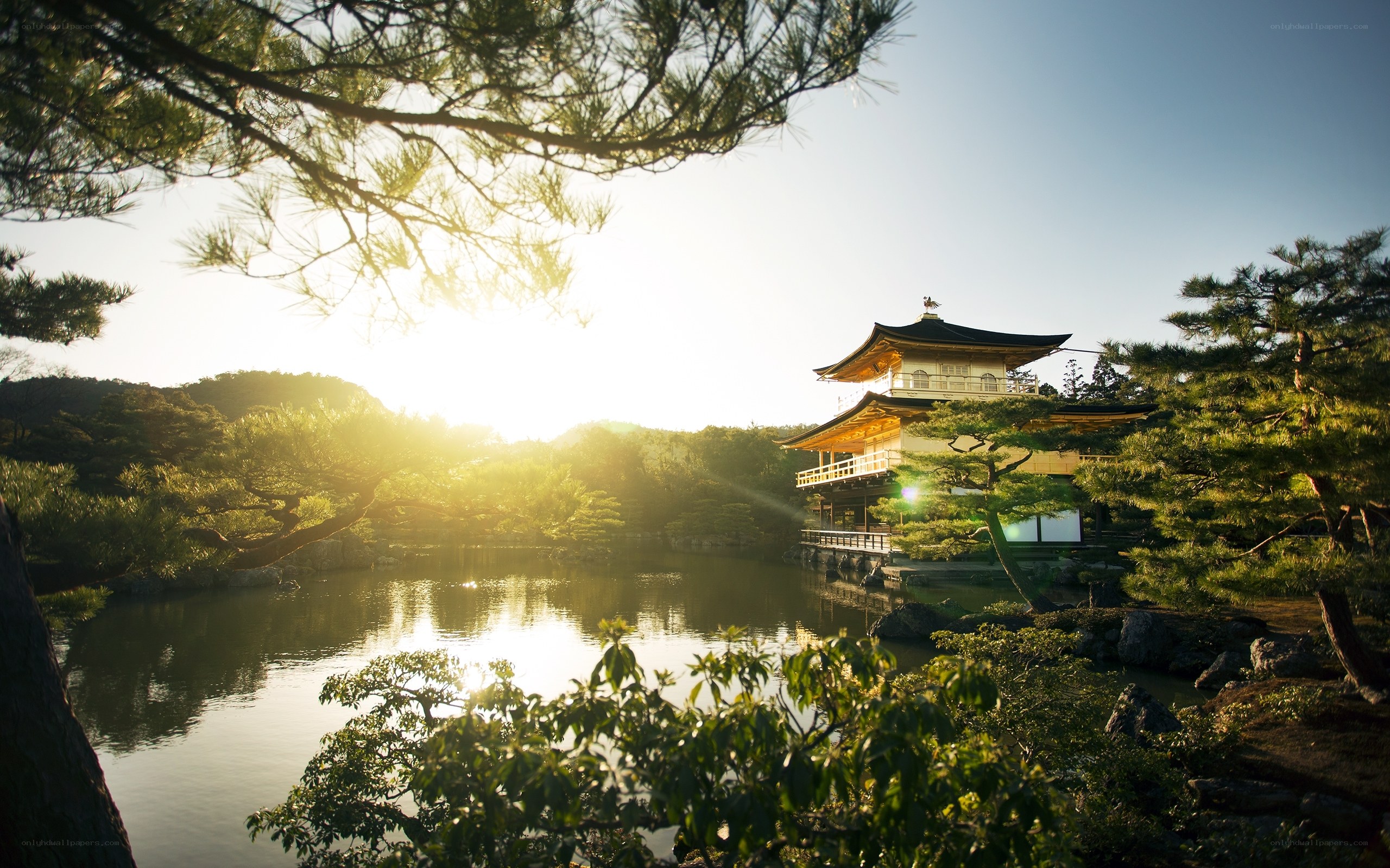 Golden Pavilion at sunrise