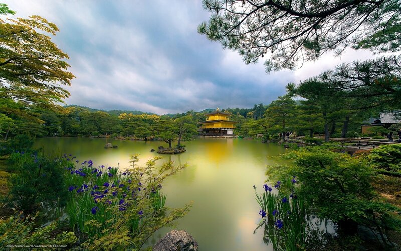 Golden Pavilion Temple — Green, Serene, Spring