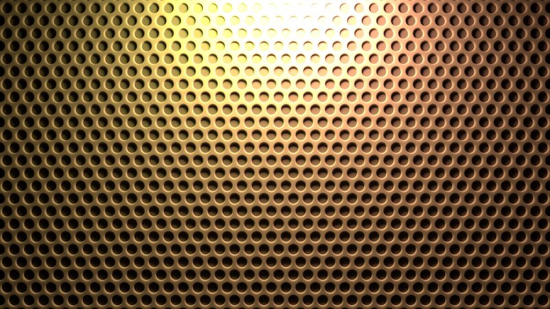 Golden Perforated Metal Mesh