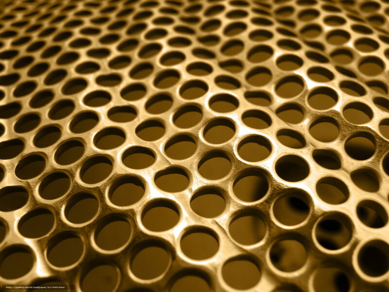 Golden Perforated Metal