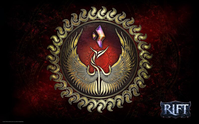 Golden Phoenix Emblem — Red, Dramatic