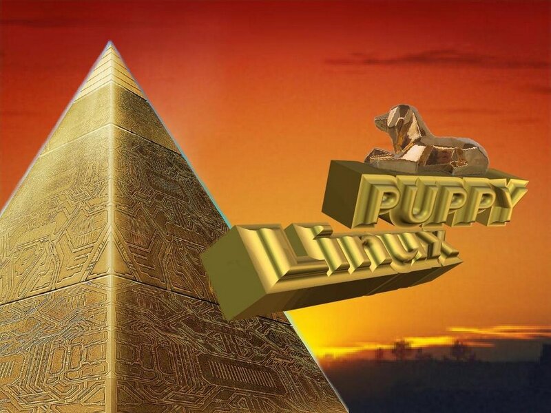 Golden Pyramid and Sphinx