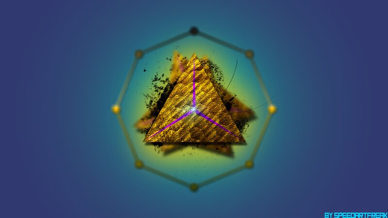 Golden Pyramid in Hexagon