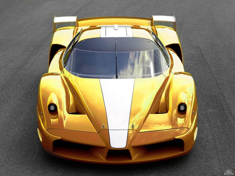 golden racing car
