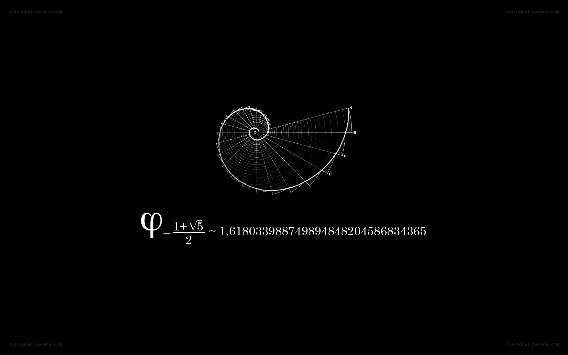 Golden ratio and spiral