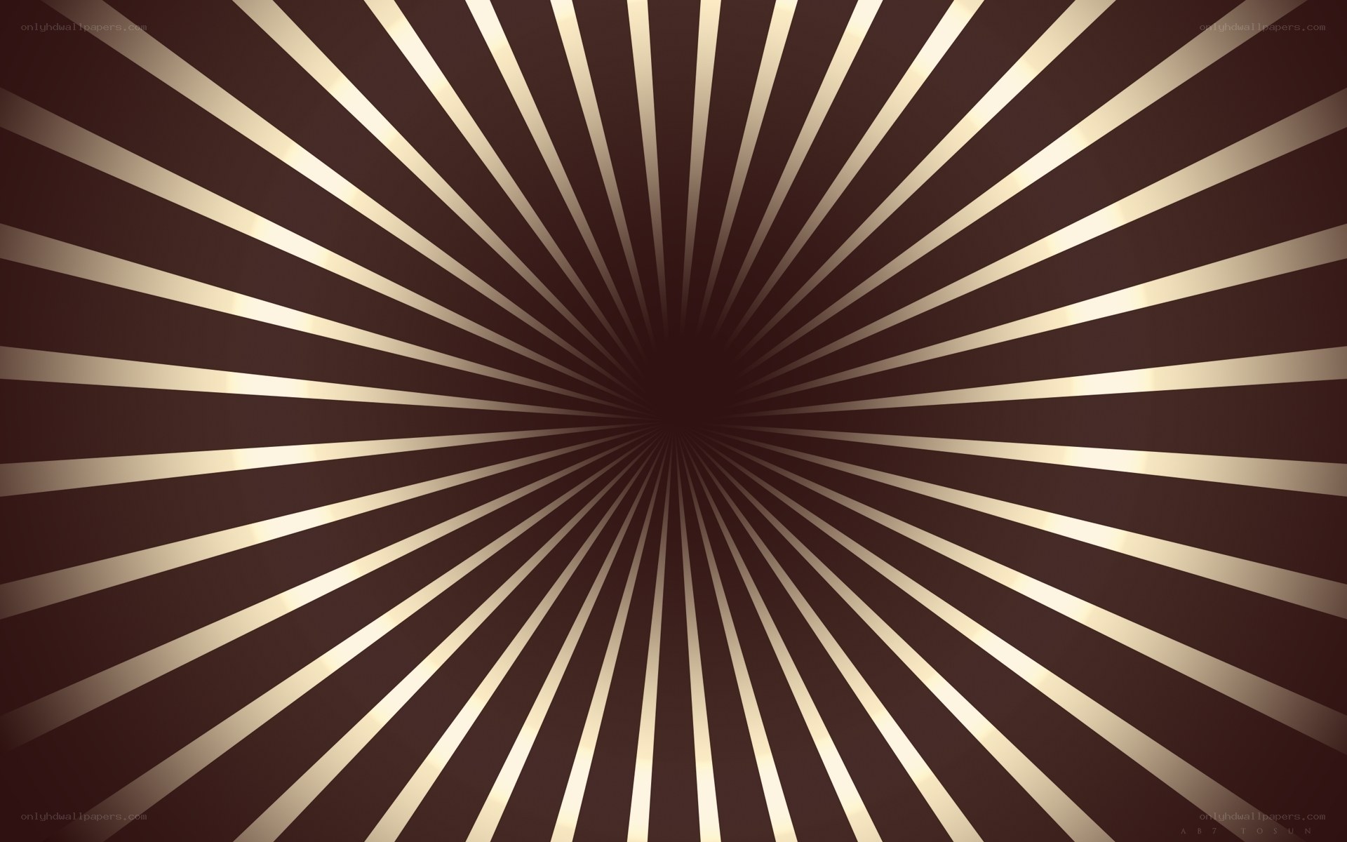 golden rays on brown background