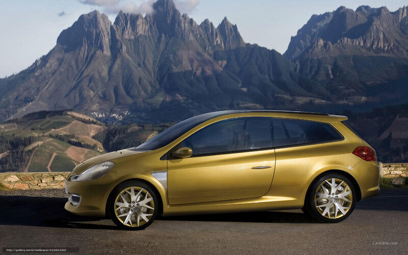 Golden Renault Clio Concept