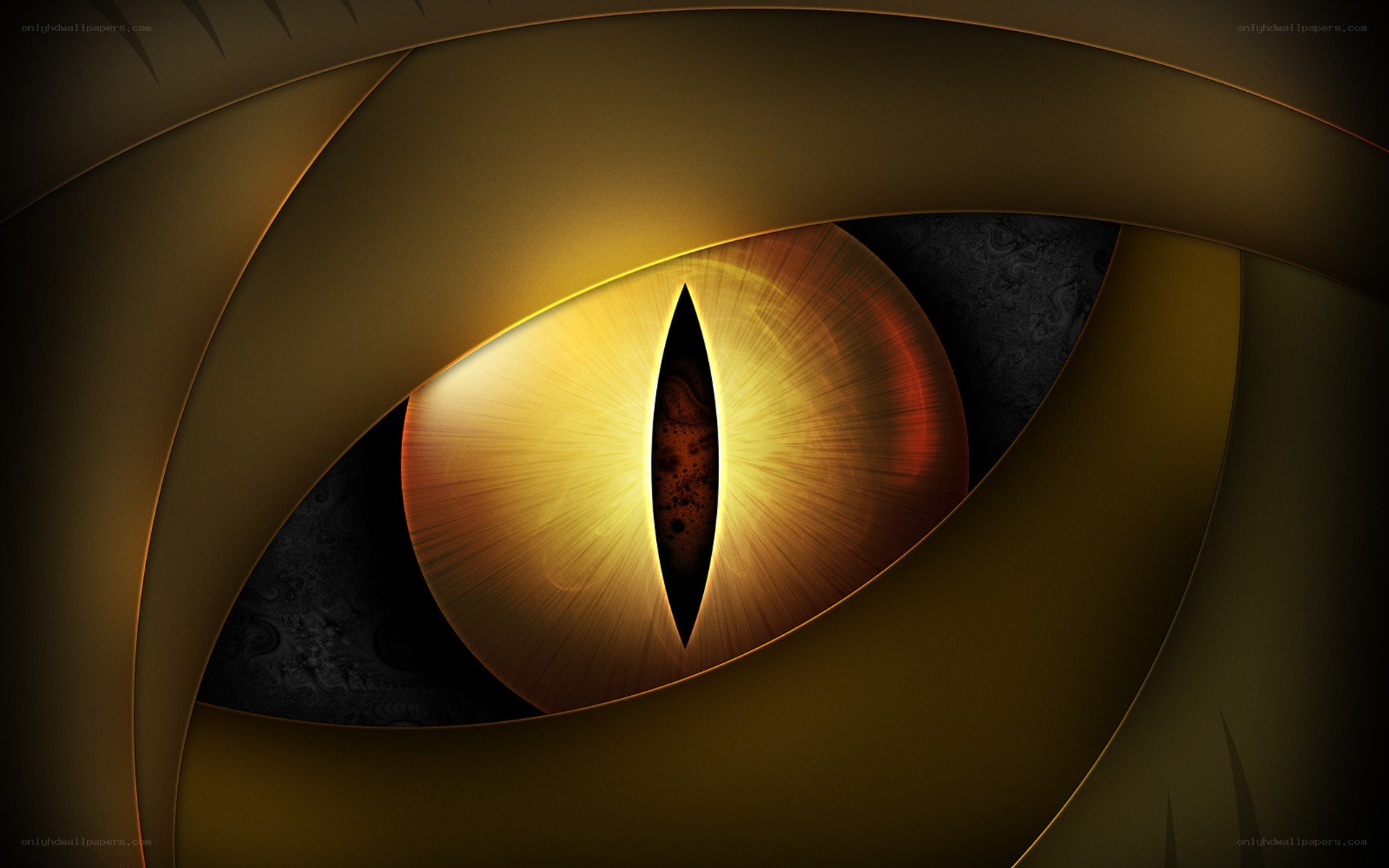 golden reptilian eye