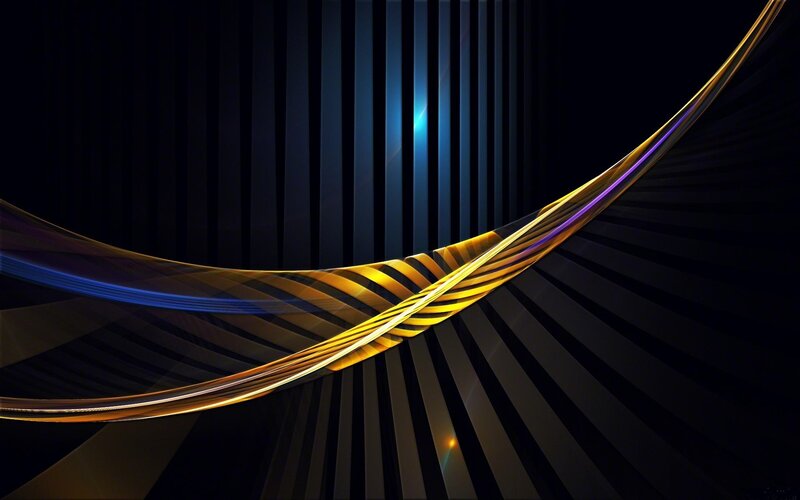 Golden Ribbon in Motion