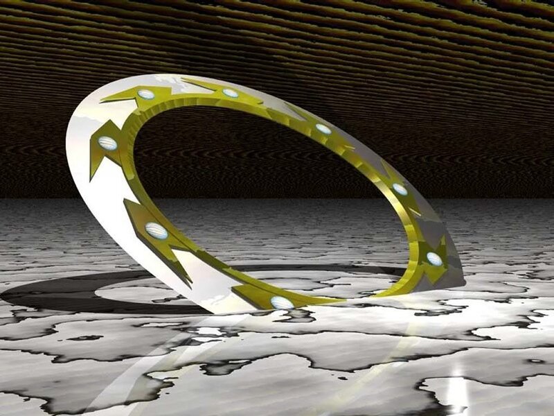 golden ring in abstract space