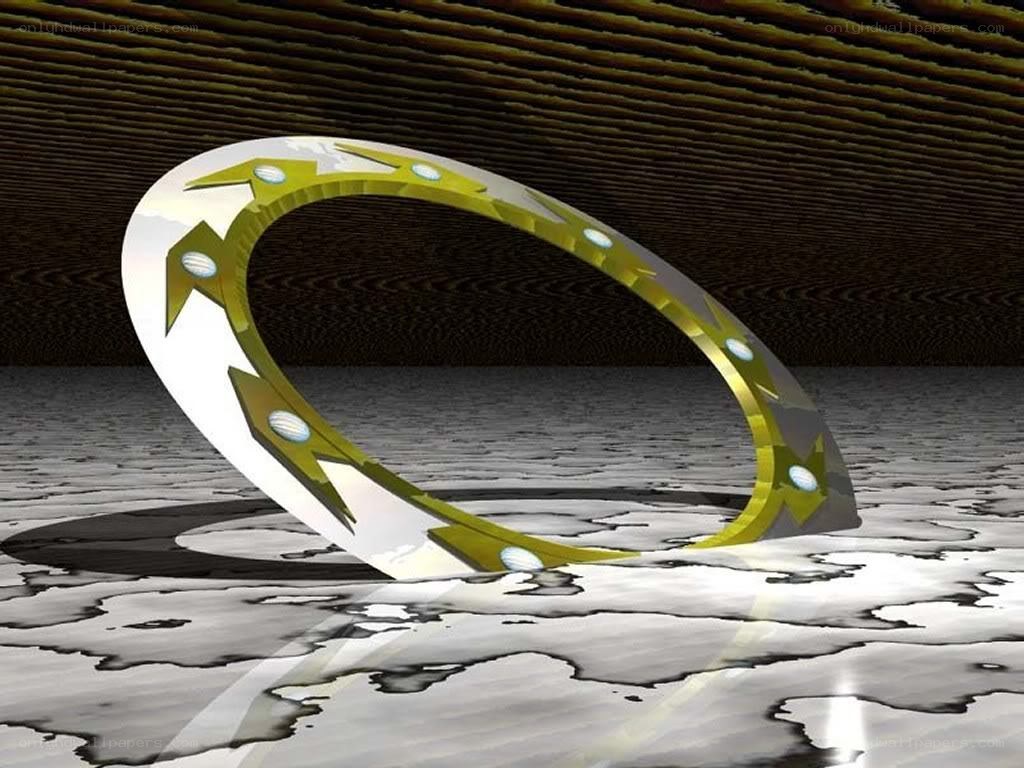golden ring in abstract space