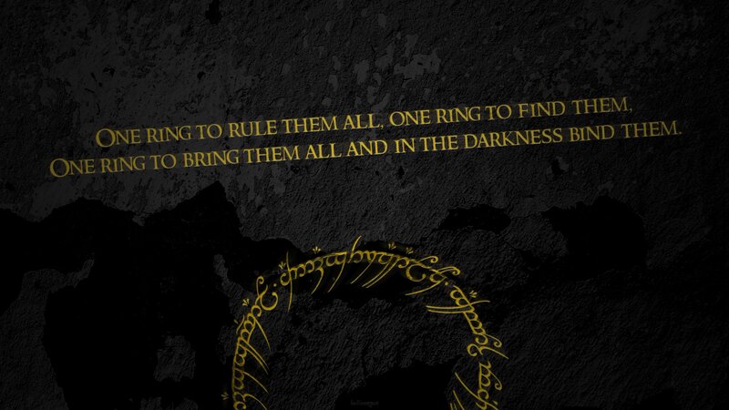 Golden Ring Inscription — Black