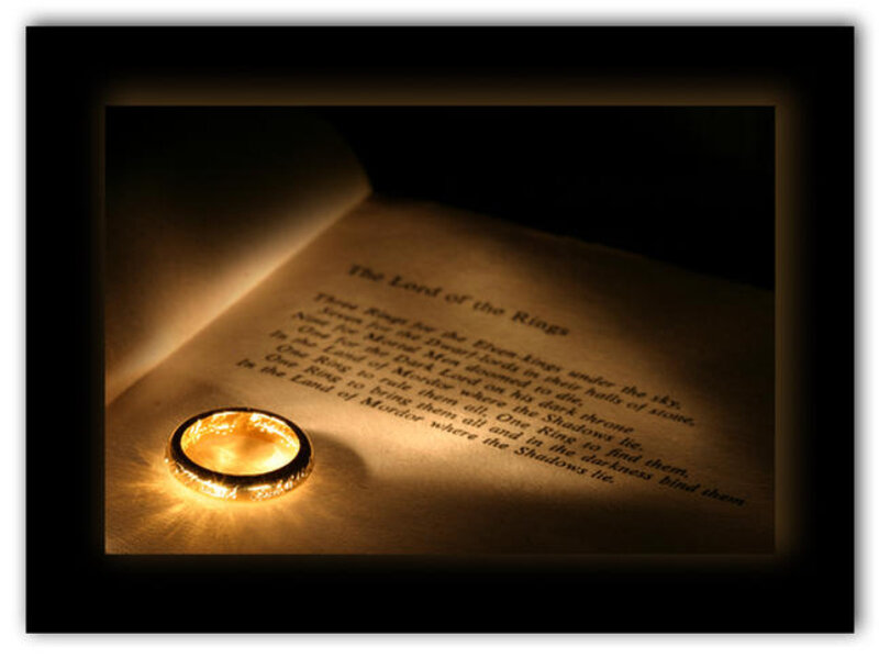 Golden Ring on Book
