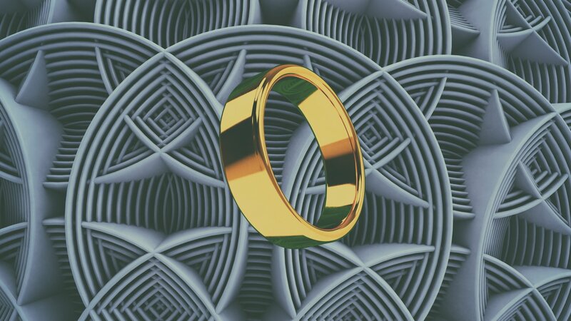 Golden Ring on Patterned Surface