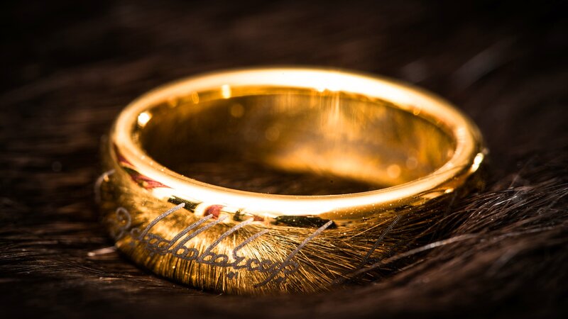 Golden Ring with Inscription