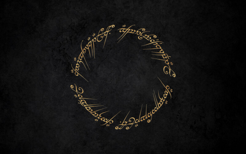 Golden Ring with Script