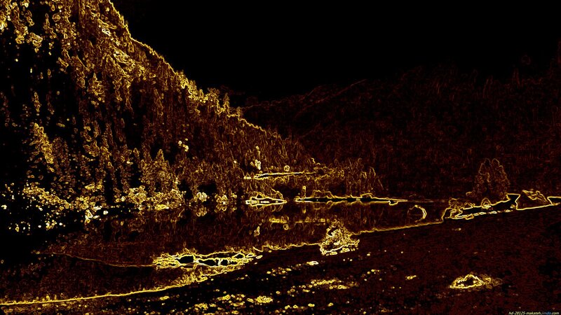 Golden River Landscape