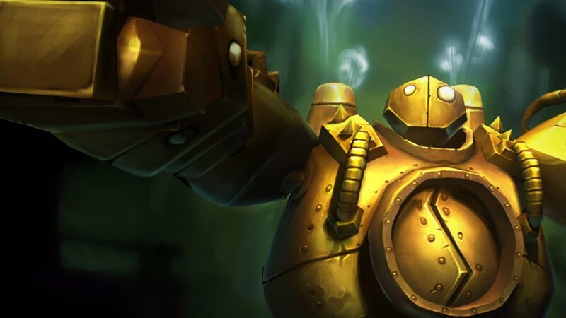 Golden Robot Armor — Gold, Dramatic
