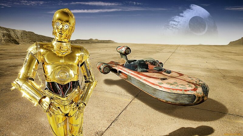 Golden Robot Droid — Gold, Dramatic
