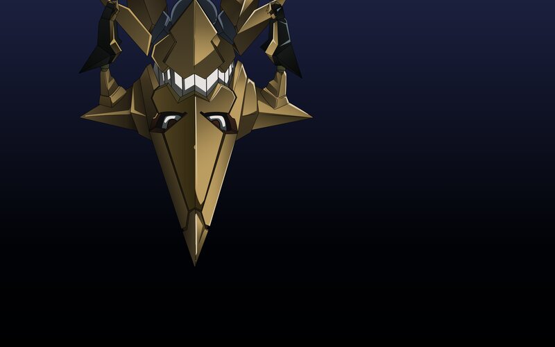 Golden Robot Head — Gold