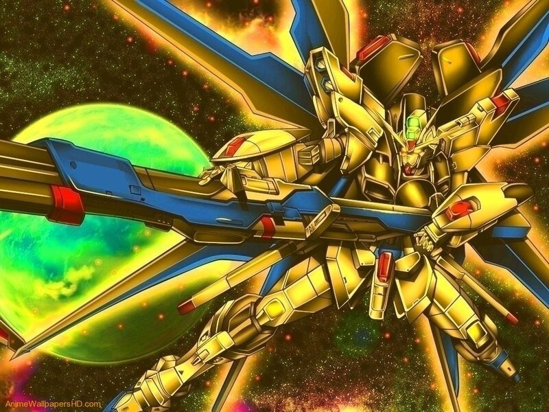Golden Robot in Space