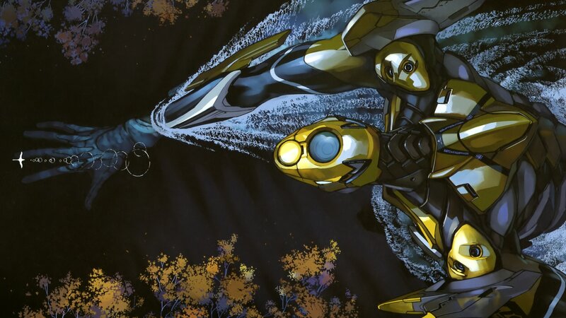 Golden Robot in Water