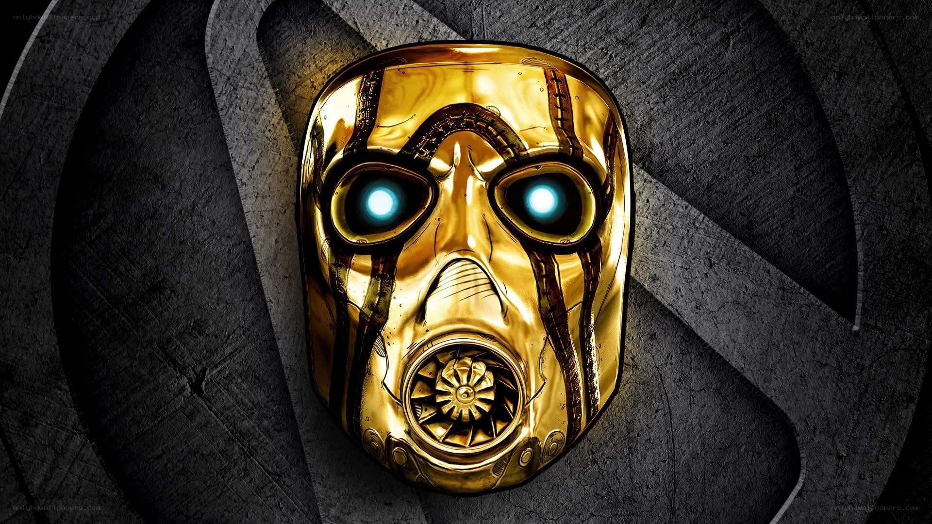 golden robotic mask