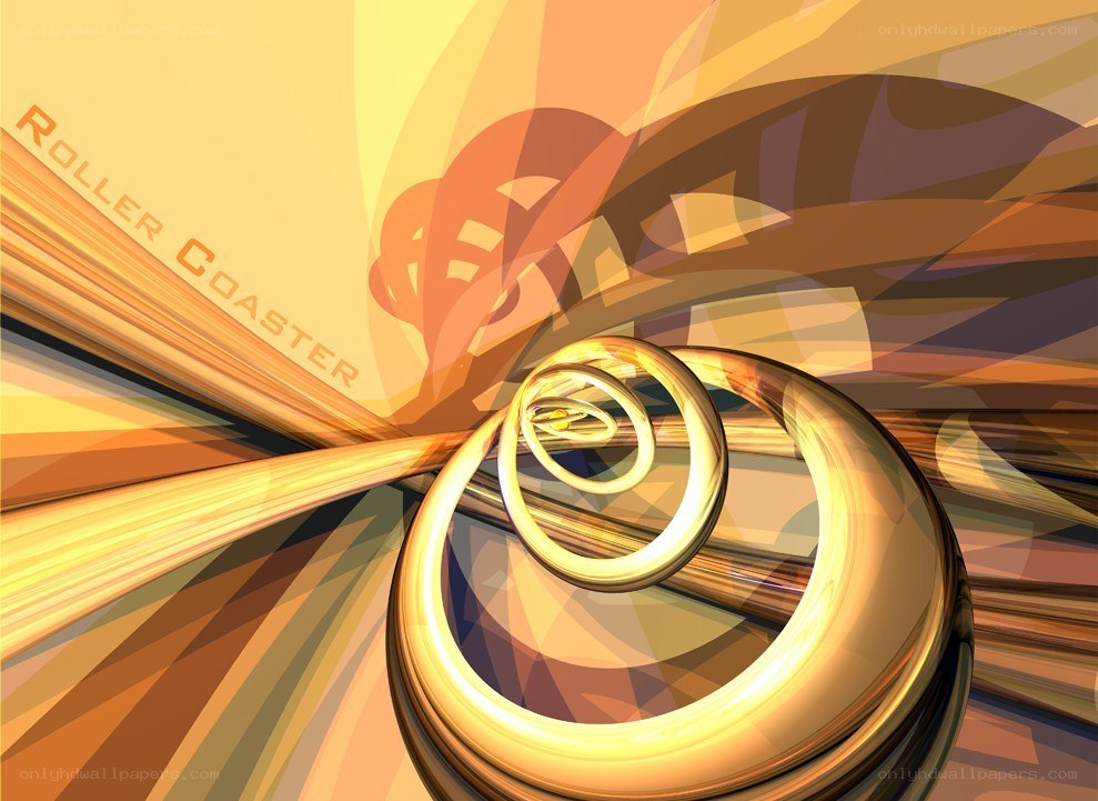 Golden roller coaster spiral