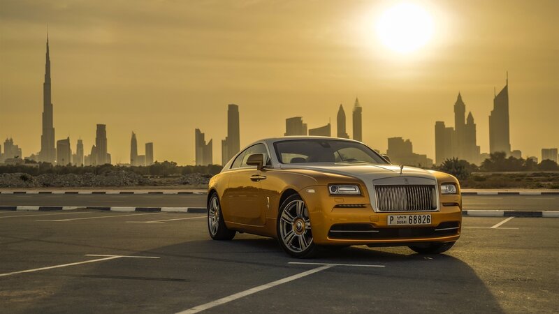 Golden Rolls-Royce Coupe