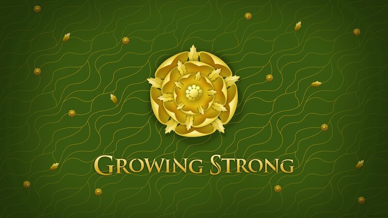 Golden Rose Emblem — Green, Serene