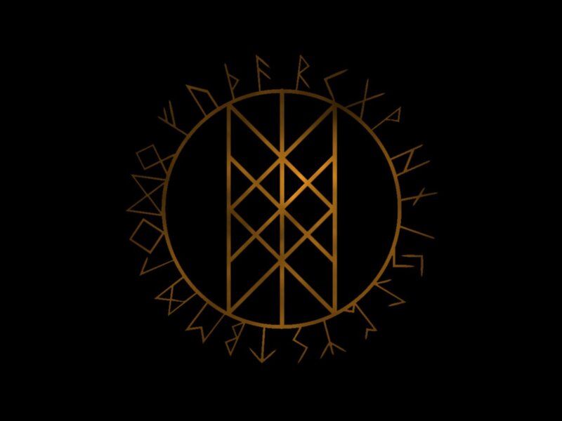 Golden Runic Symbol — Gold