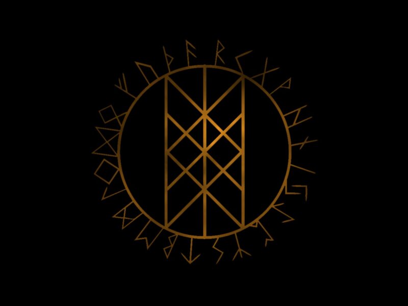 golden runic symbol