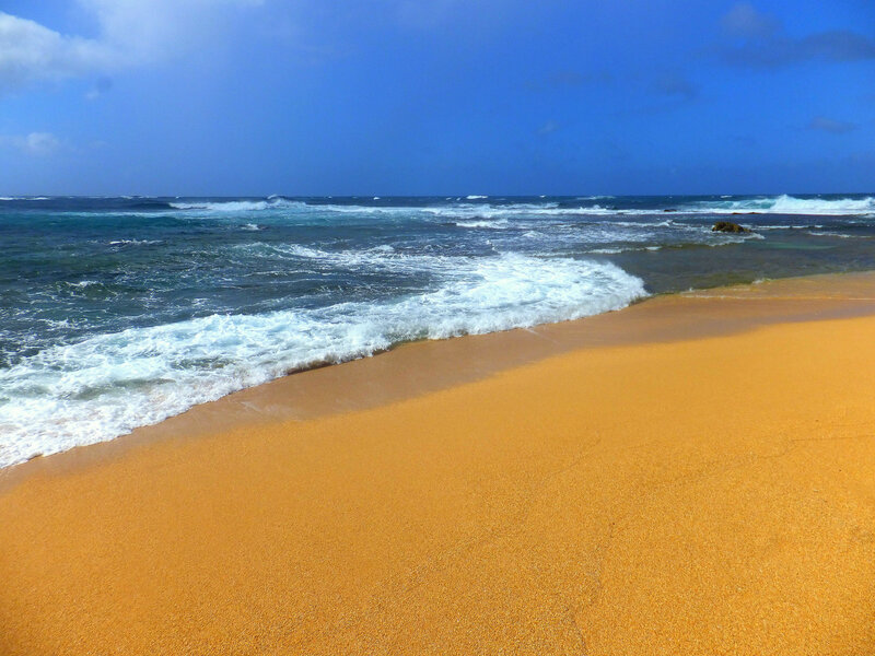 Golden Sand Beach — Blue, Serene, Afternoon