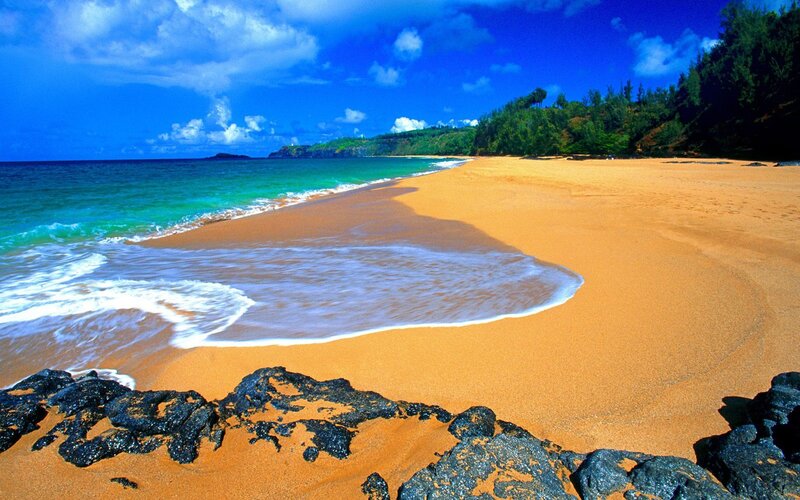 Golden Sand Beach — Blue