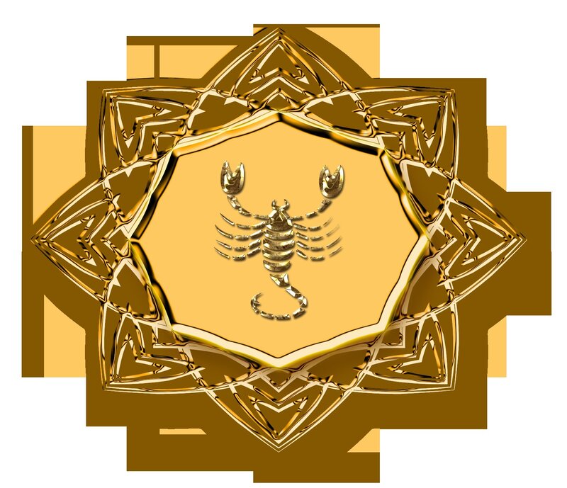 golden scorpion emblem