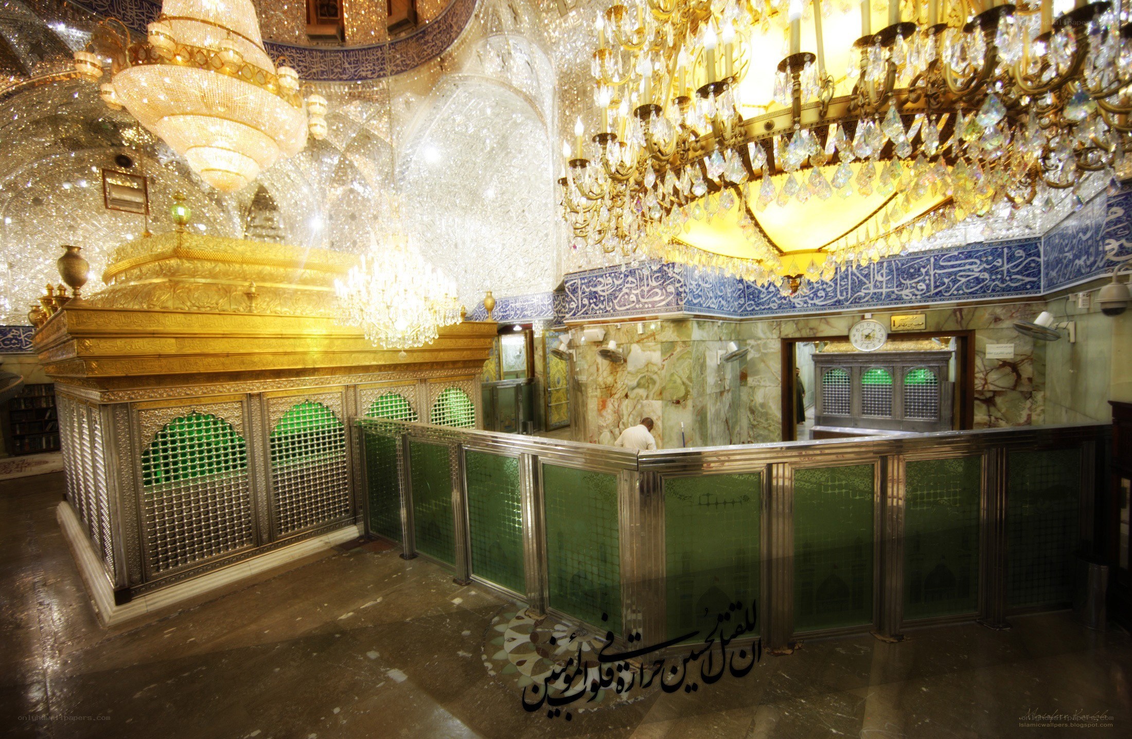 Golden shrine in a mosque