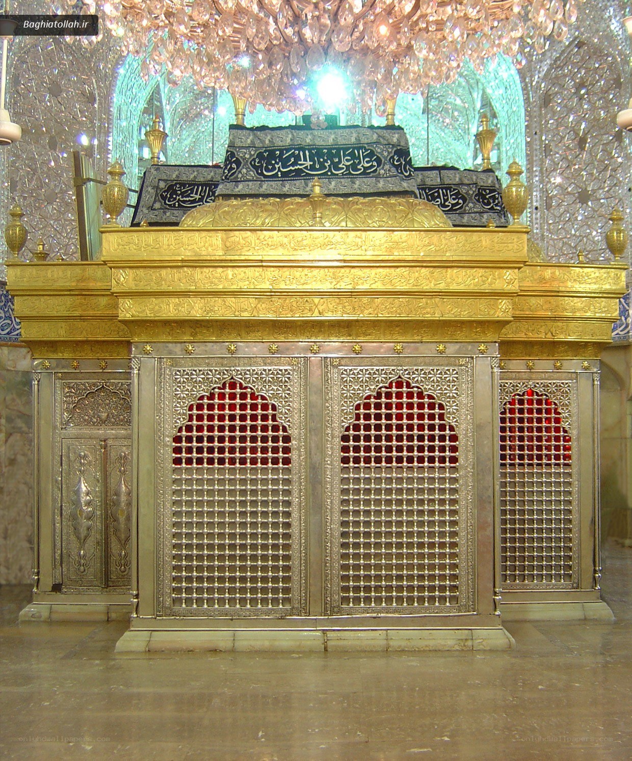 golden shrine in a mosque