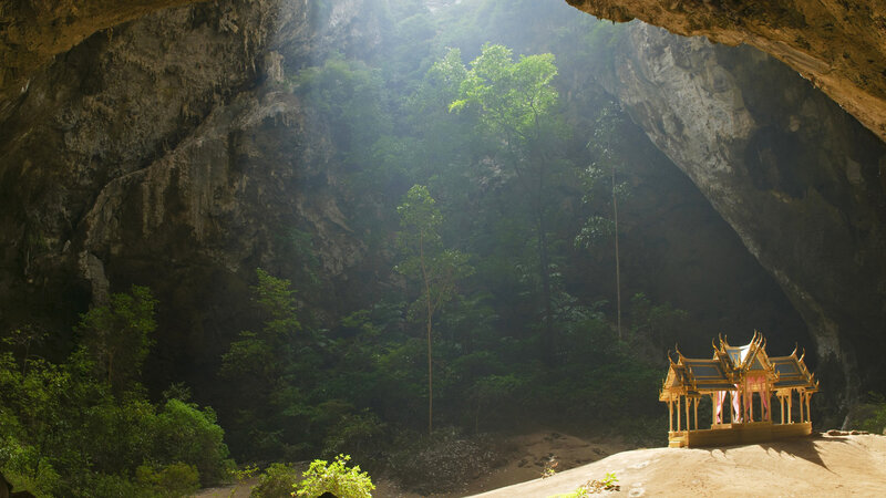 Golden Shrine in Cave