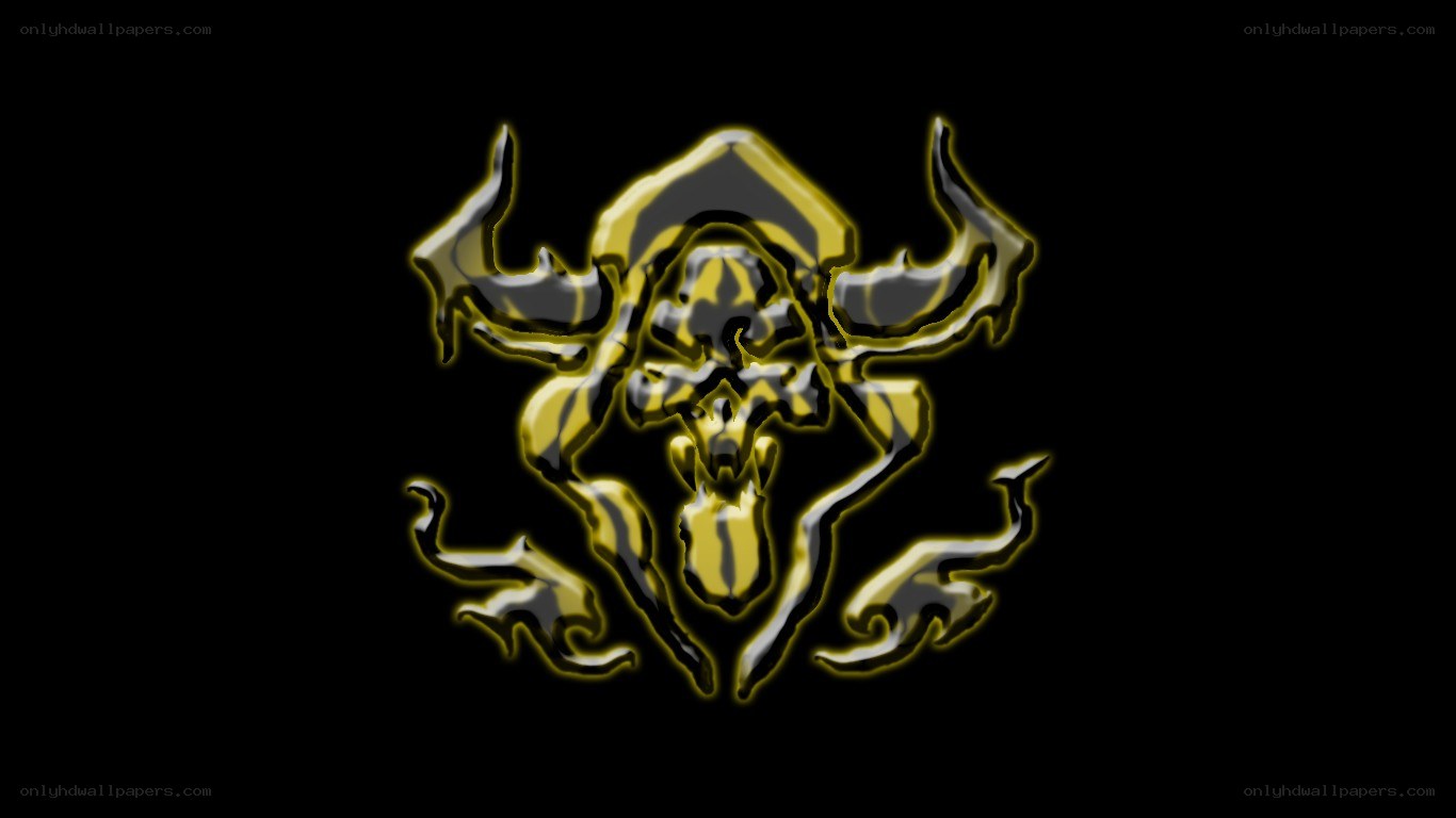 golden skull emblem