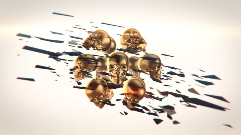 Golden Skulls Shattering