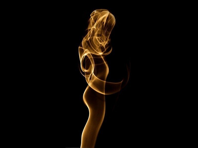 golden smoke swirl