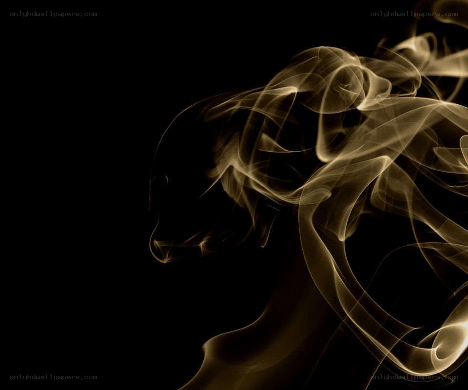 golden smoke swirls